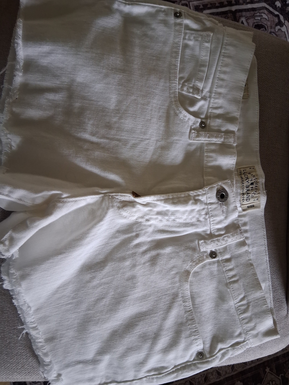 Lucky Brand White Denim Jeans - Picture 2 of 6